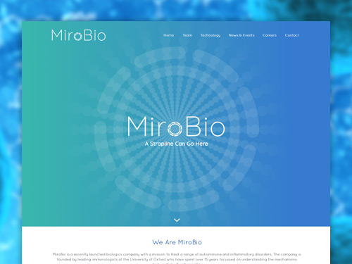 MiroBio Responsive Website