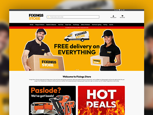 Fixings Store Responsive Website