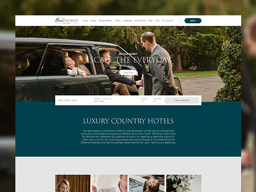 Hand Picked Hotels Responsive E-Commerce Website