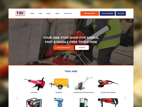 Tool Hire Centre Website