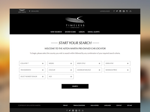 Aston Martin Pre-owned Car Locator