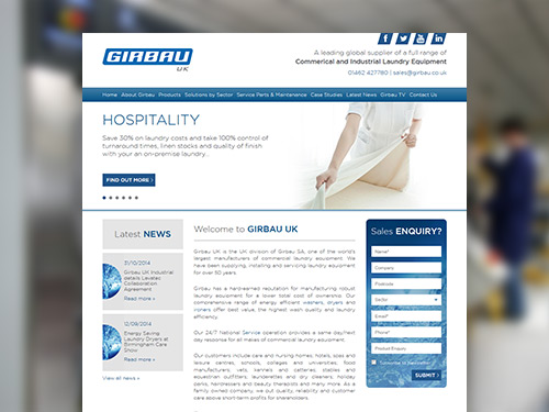 Girbau Responsive Website