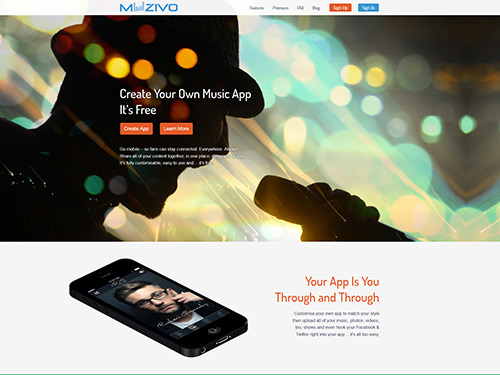 Muzivo Responsive Website