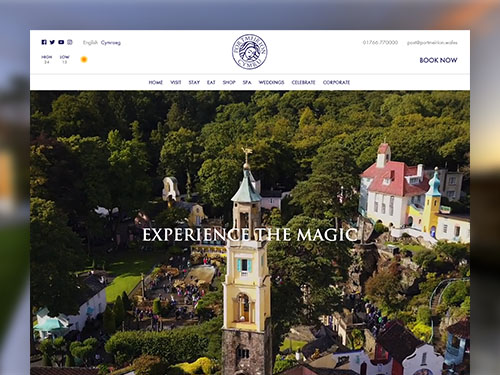 Portmeirion Village Responsive Website