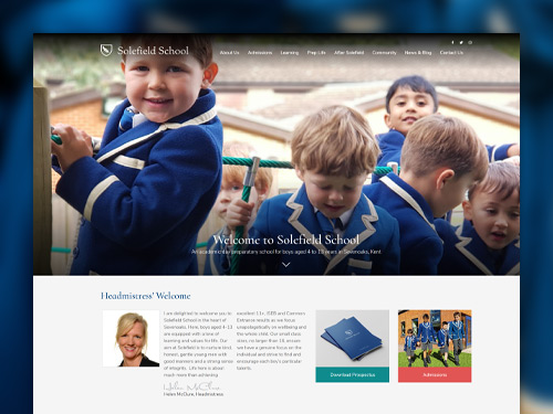 Solefield School Responsive Web Design